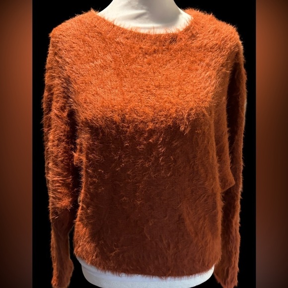 If It Were Me Mohair Look - Cabincore - Womens Sweater Color Rust - Picture 4 of 6